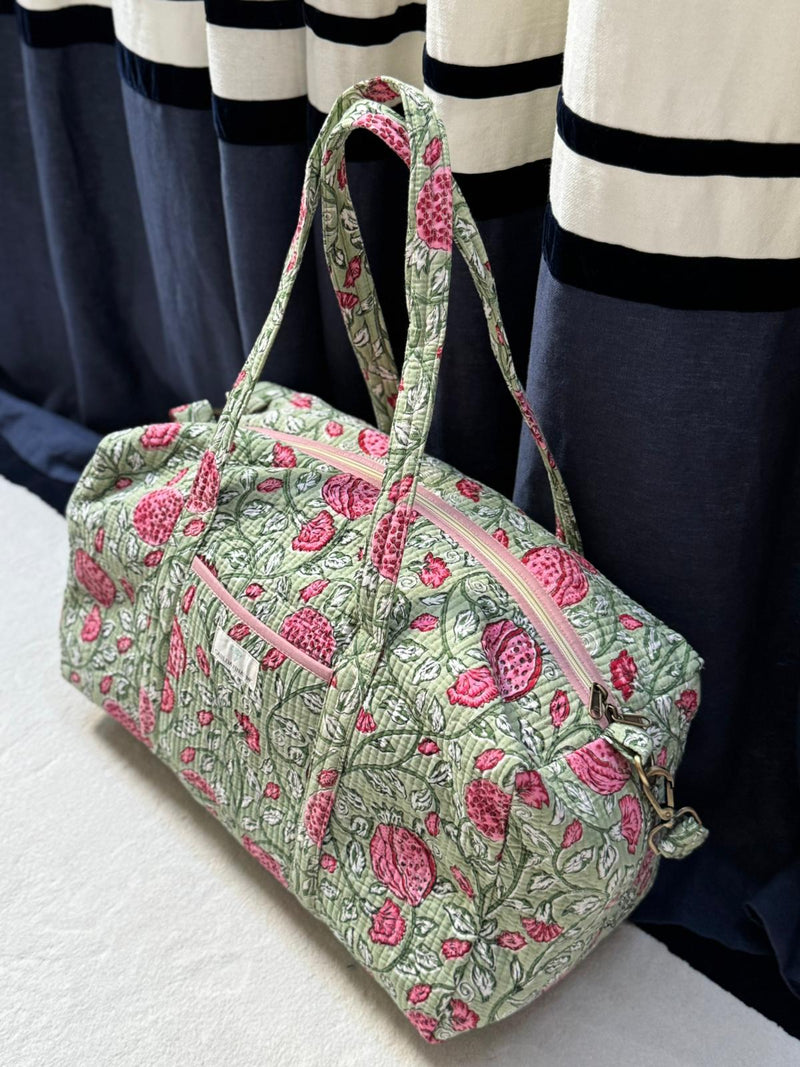 Bolsa viaje estampado verde