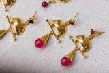 Pendientes Campana Rosa