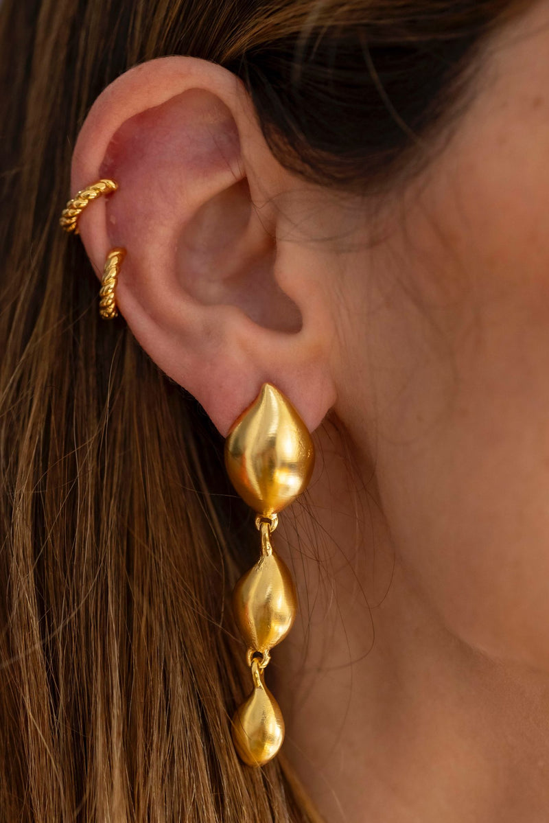 Pendientes Lágrima triple