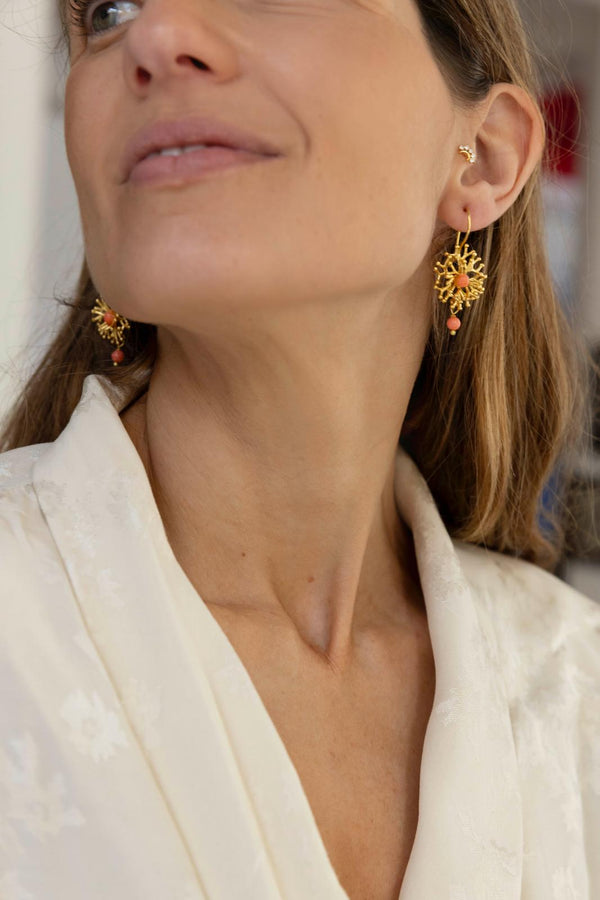 Pendientes Alhambra Coral