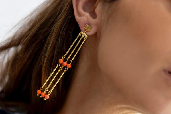 Pendientes Alcaicería Coral