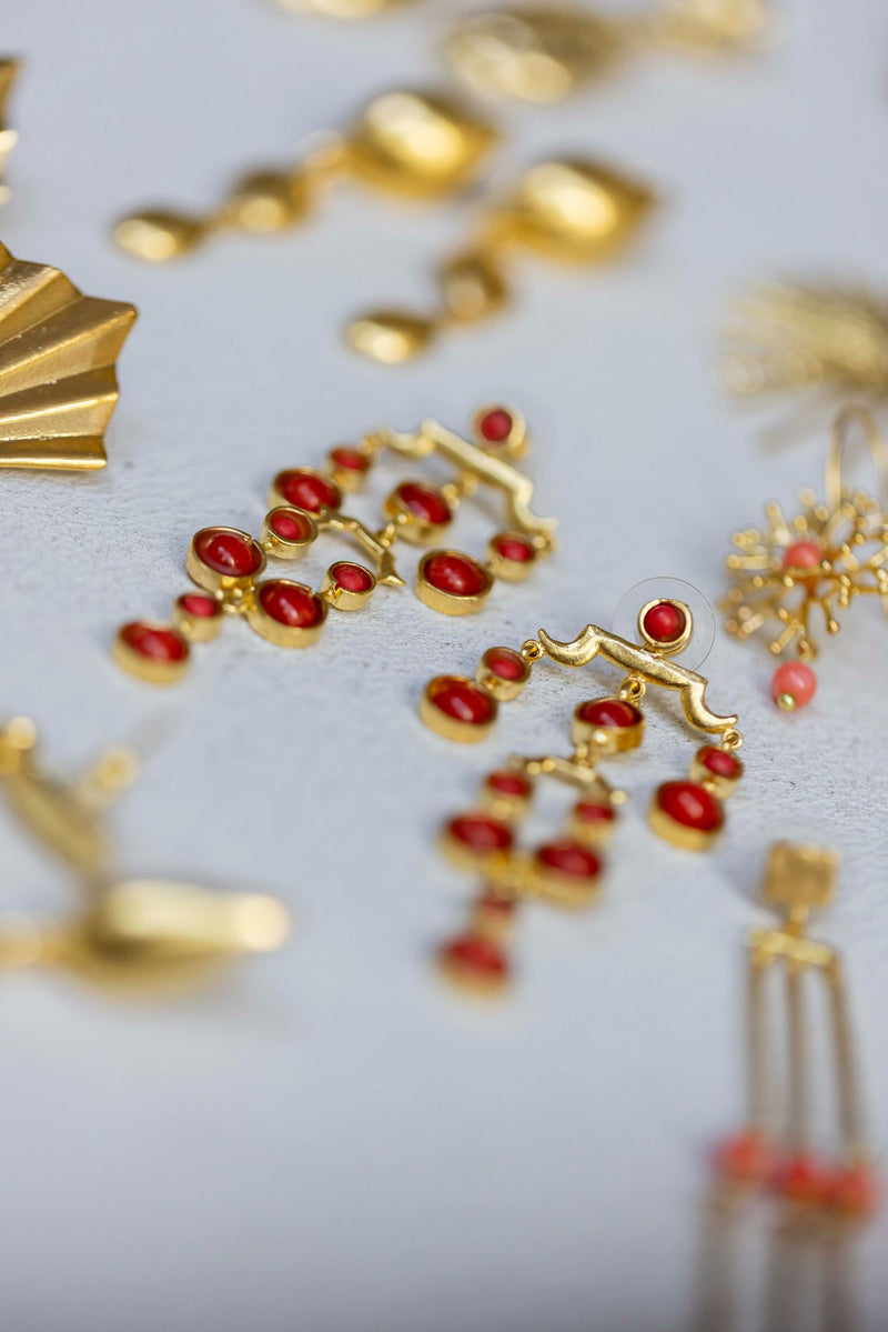 Pendientes Sacromonte Coral