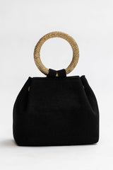 Bolso yute asa negro