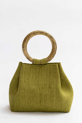 Bolso yute asa verde