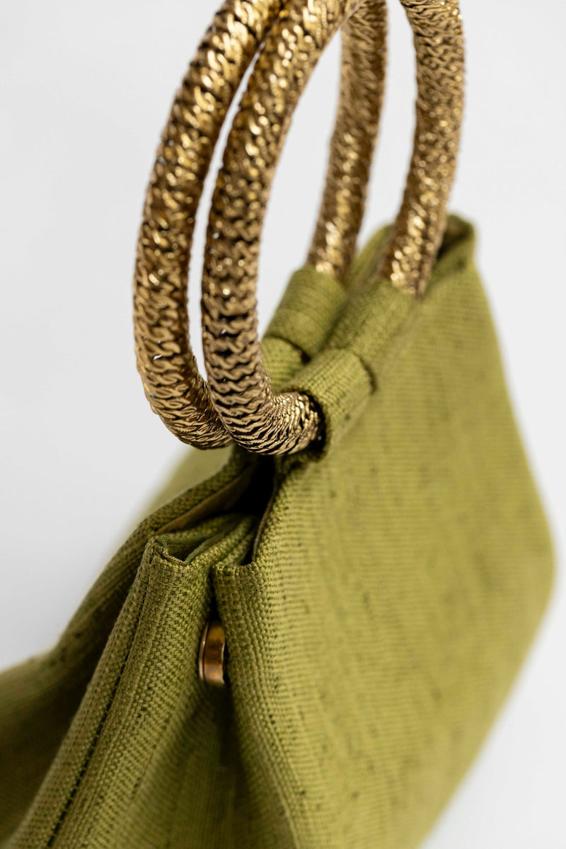 Bolso yute asa verde