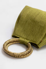 Bolso yute asa verde
