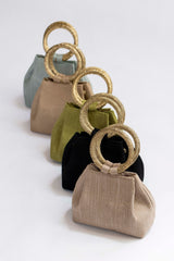 Bolso yute asa verde