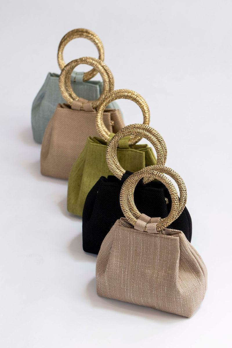 Bolso yute asa verde