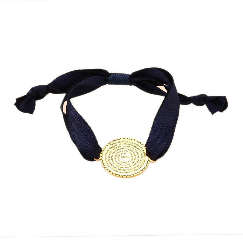 Pulsera Padre Nuestro azul