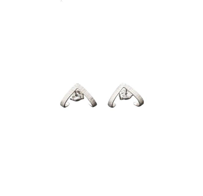 Pendientes agarre plata