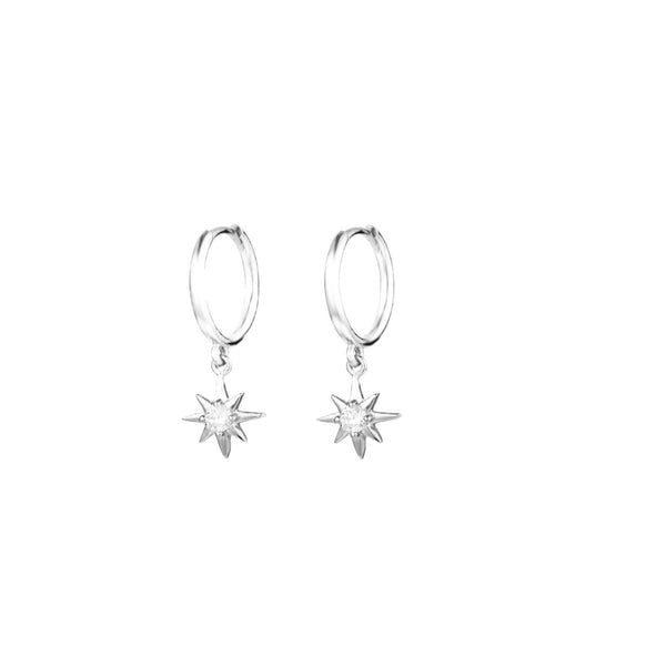 Aros estrella brilli plata