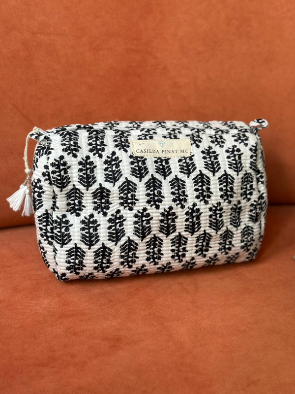 Neceser estampado negro L