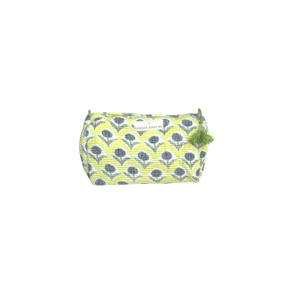 Neceser estampado amarillo S