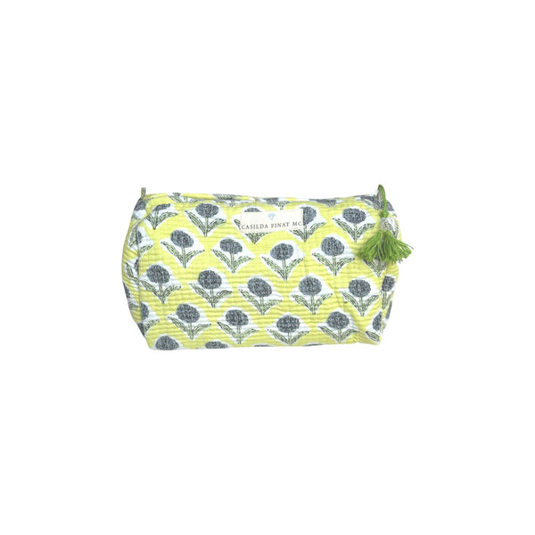 Neceser estampado amarillo M