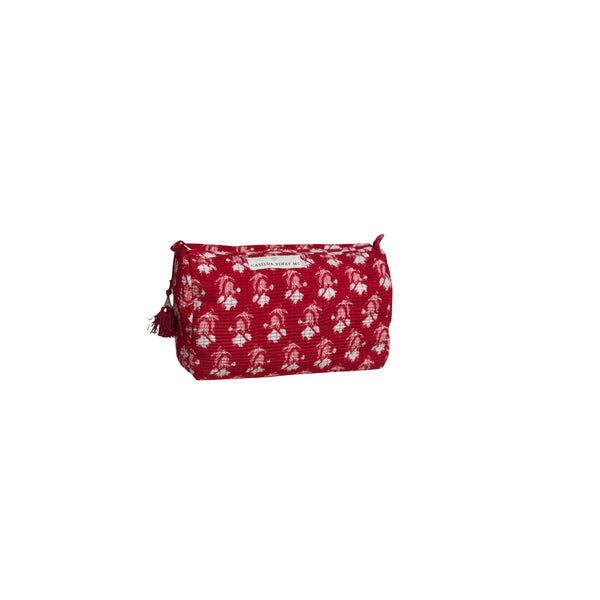 Neceser estampado rojo S