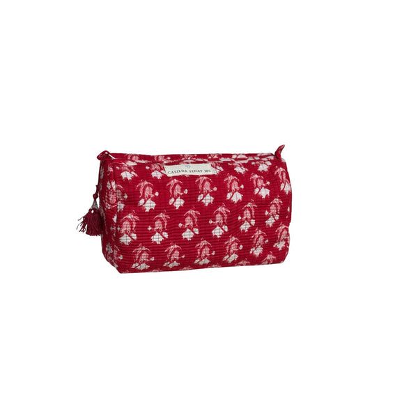 Neceser estampado rojo L