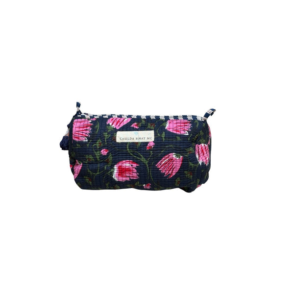 Neceser estampado azul marino M