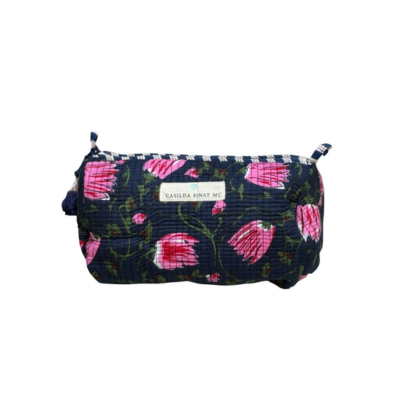 Neceser estampado azul marino L