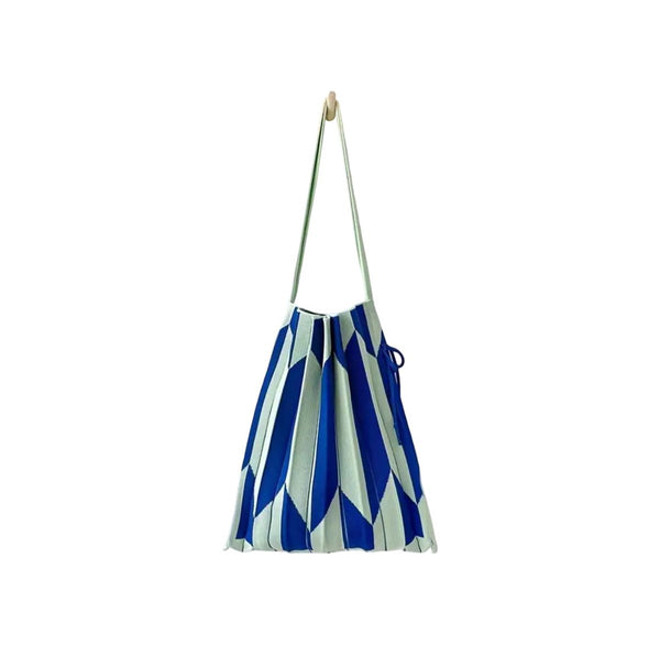 Bolso acordeón azul