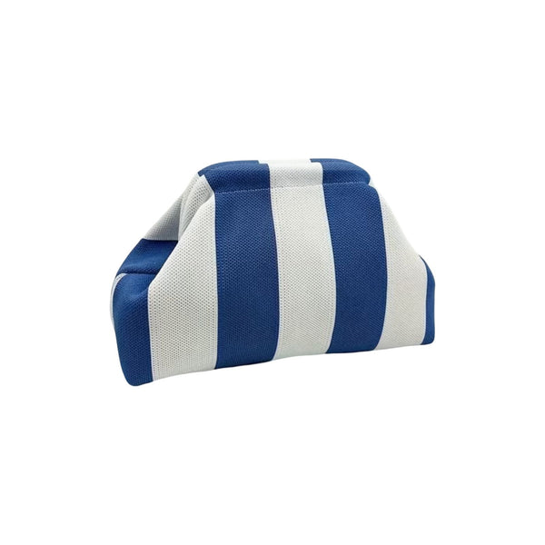 Bolso mano azul/blanco