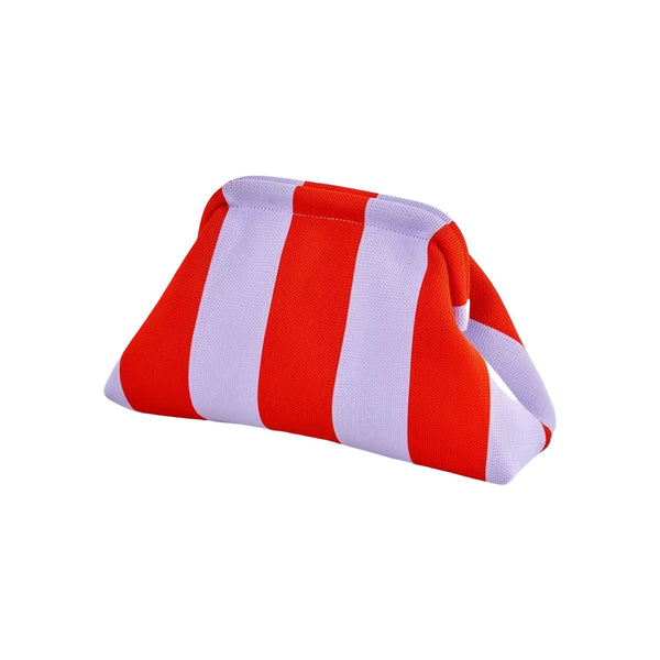 Bolso mano rojo/lila