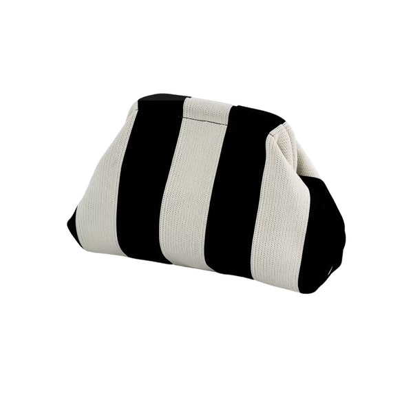 Bolso mano blanco/negro