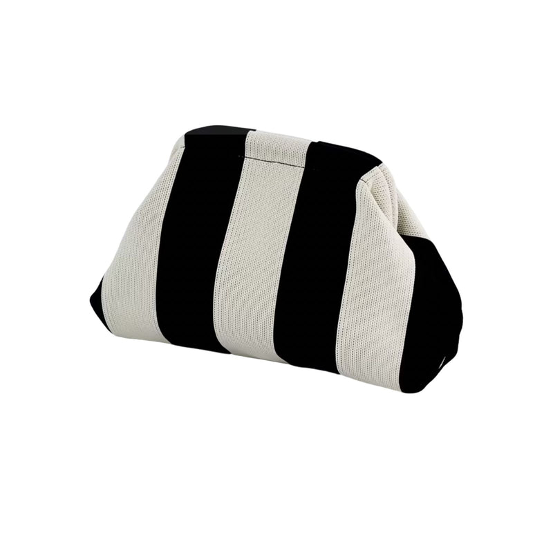 Bolso mano blanco/negro