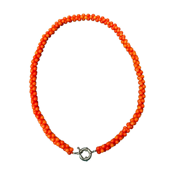 Collar multibolitas naranja