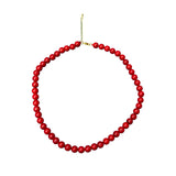 Collar bolas rojo M