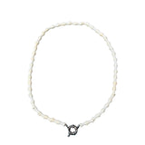 Collar hueso blanco