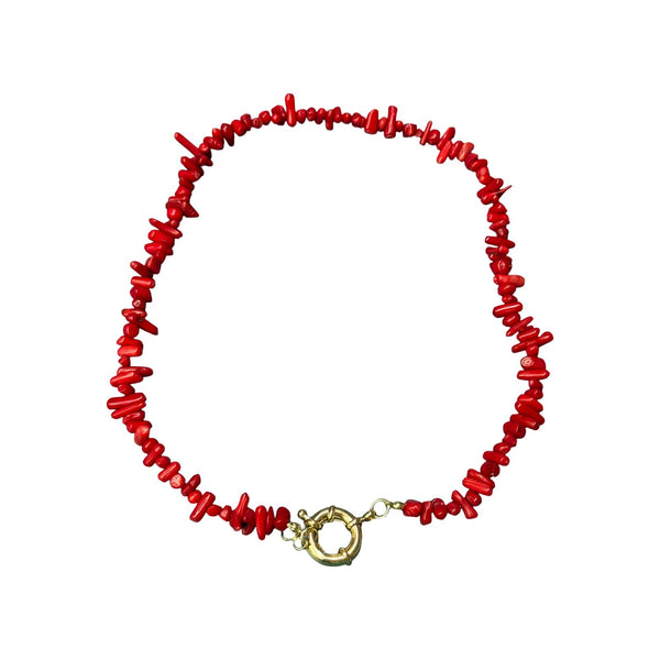 Collar coral cierre