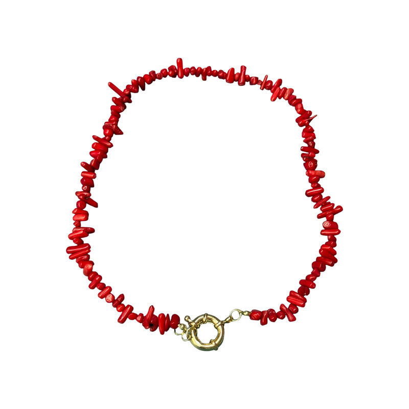 Collar coral cierre