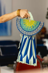 Bolso acordeón azul