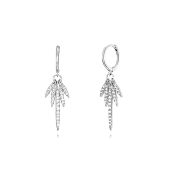 Aros Lluvia plata