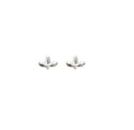 Pendientes orquídea plata