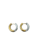 Aros mitad oro/plata