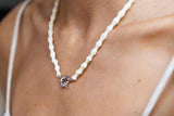 Collar hueso blanco
