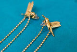 Pendientes cadena colibrí