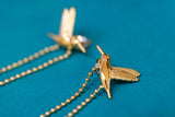 Pendientes cadena colibrí