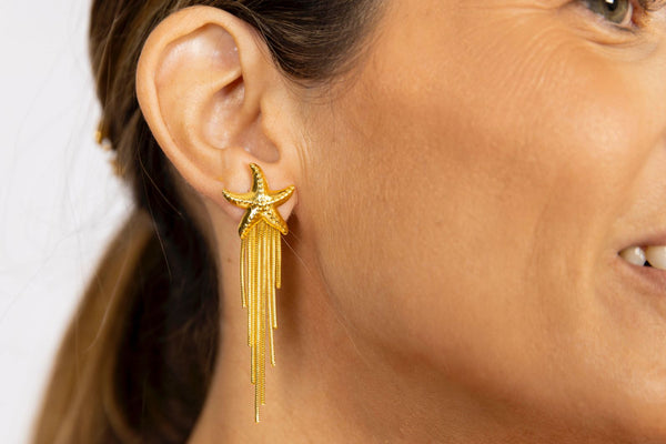 Pendientes estrella mar