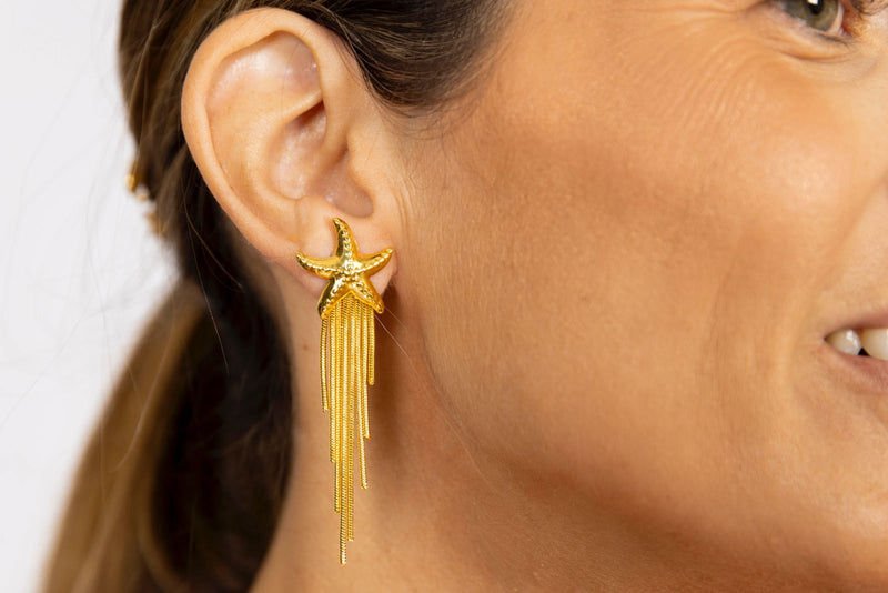 Pendientes estrella mar
