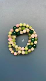 Rosario Cerámica pulsera/collar 3 vueltas hecho a mano
