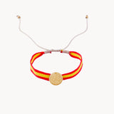 Pulsera Medalla Virgen de los Desamparados roja