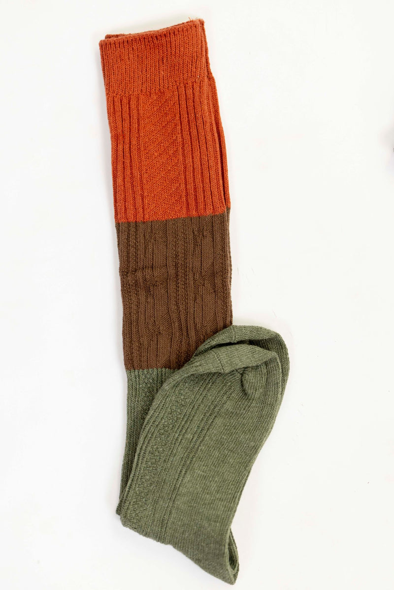 Calcetines tricolor verde