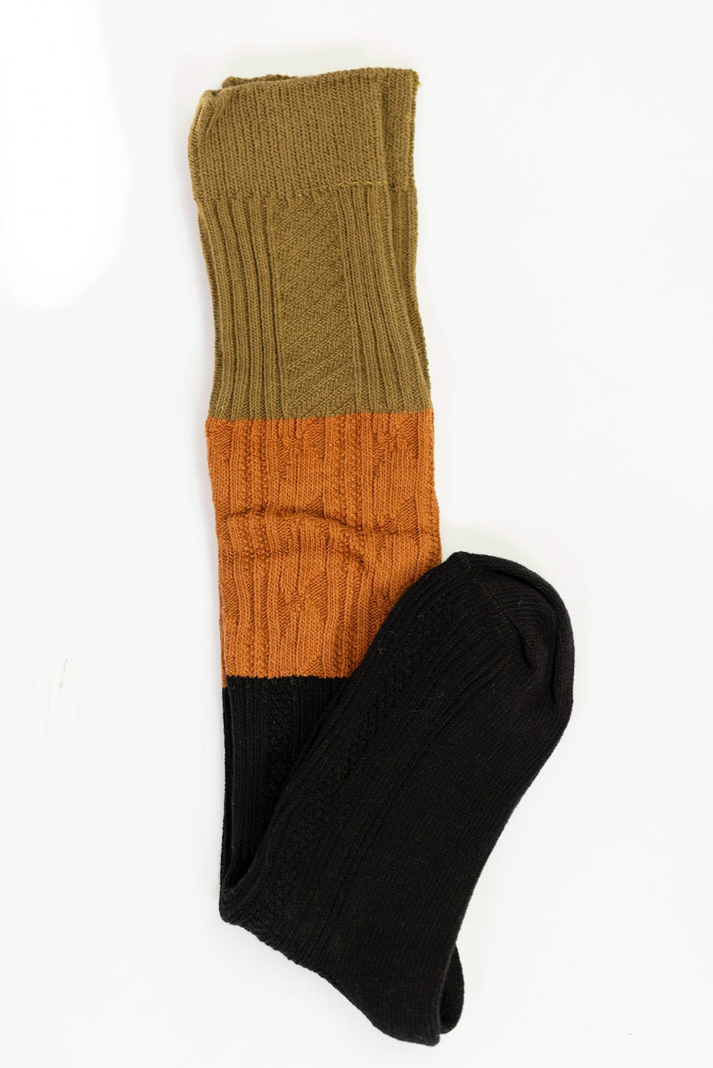 Calcetines tricolor negro