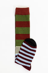 Calcetines rayas verde