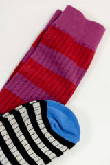 Calcetines rayas buganvilla