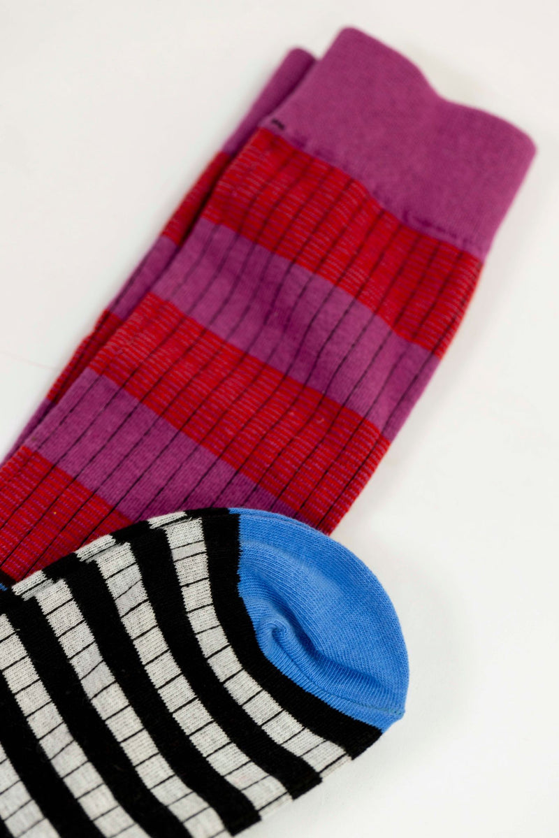 Calcetines rayas buganvilla