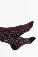 Calcetines largo granate