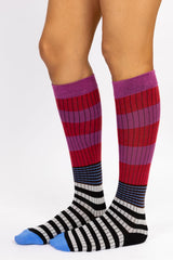Calcetines rayas buganvilla